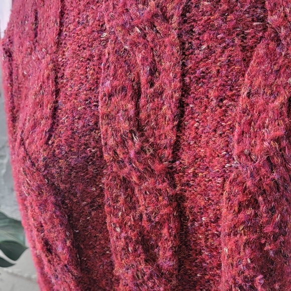 A New Day Sweater - Cranberry/Orange - Picture 2 of 4